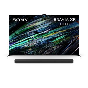 Téléviseur intelligent 77 pouces 4K Ultra HD avec barre de son Dynamic Range, rétroéclairage LED, boîtier noir pour le gaming - Product Image 1