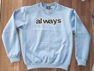 Sweat-shirt à col rond en molleton bouclette 100 % coton de haute qualité, personnalisé, brodé et gaufré, respirant, pour homme, hiver, avec impression et col bouffant - Product Image 6