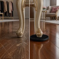 Patins de protection antidérapants en caoutchouc alvéolé pour pieds de meubles, avec ventouse, pour chaises, canapés et tables