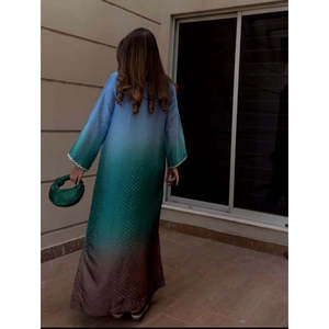Luxury Loose Silhouette Kaftaan Wear with Natural Waistline - Product Image 3