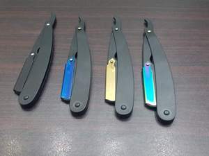 Maquinillas de afeitar de barbero de acero inoxidable al por mayor de alta calidad con mango de madera para afeitar la barba de la garganta de proveedores de calidad - Product Image 3