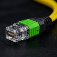 Kabel Patch Fiber Optik MPO/MTP High-Density 12/24 Core Multimode OM3 10Gbps RJ45 Boot Transparan PVC Panjang Sesuai Pesanan
