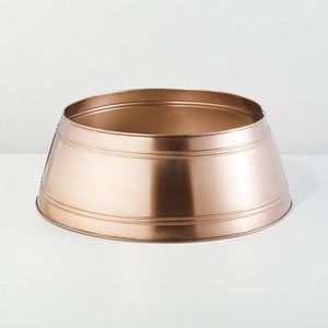 Merry Nest Cubierta de árbol de metal elegante y duradera Cubierta de base decorativa de vacaciones para decoraciones navideñas - Product Image 2