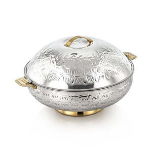Nouveauté, vente chaude, plat de service alimentaire, haute qualité, fait main, design de créateur, forme de casserole, classique, élégant, écologique, métal, 24 cm - Product Image 5