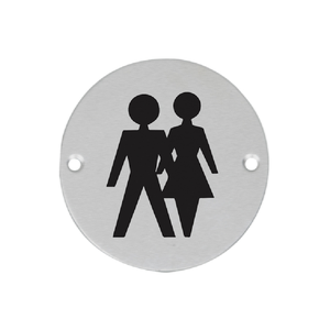 Symbole unisexe en aluminium de conception personnalisée de haute qualité pour porte disponible au prix de gros auprès de l'exportateur indien - Product Image 2