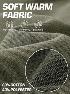 เสื้อมีฮู้ดผ้าฟลีซหนาสำหรับผู้ชายทรงหลวมเสื้อมีฮู้ดผ้าคอตตอนฟอกสี - Product Image 5