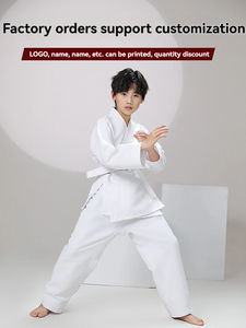 Tenue d'entraînement martial de haute qualité différentes tailles uniformes de karaté respirants confortables anti-rides durables - Product Image 5