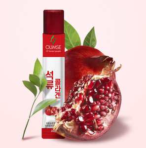 แท่งเยลลี่คอลลาเจนรสทับทิมอาหารเพื่อสุขภาพผิวสร้างภูมิคุ้มกันบรรจุในซอง - Product Image 1