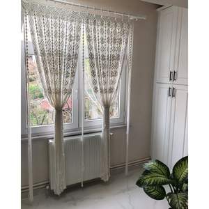 Bohemian <b>Macrame</b> Wall <b>Curtain</b> for Home Living Room Hanging with Tassel Design for Wedding Diwali Garden-Art Style - Product Image 2