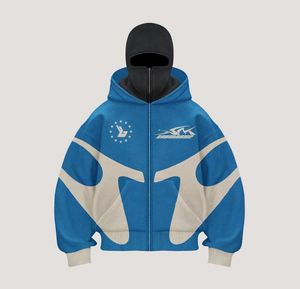 Survêtement baggy streetwear en molleton de coton Ensemble de cagoule de jogging vieilli Personnalisé DTG Masque lourd délavé à l'acide Survêtement pour hommes - Product Image 2