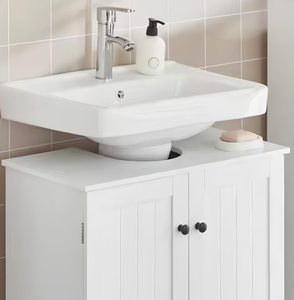 Meuble de salle de bain en bouleau au design moderne avec texture, coulisses à amortissement, peinture à base d'eau, style Shaker, étanche et anti-corrosion - Vente en gros - Product Image 3
