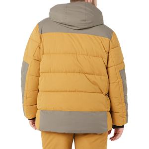 Chaqueta acolchada de poliéster 100%, venta al por mayor, chaquetas de hombre de talla grande con cuello levantado para exteriores, logotipo impreso personalizado - Product Image 5