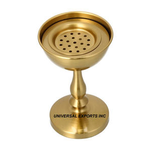 Mubkhar de Metal Martillado, Pulido a Espejo, Forma Redonda, Bakhoor, Decorativo, de Lujo, Aromático, Ecológico, Porta Incienso - Product Image 6