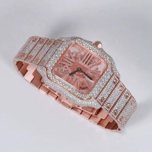 Montre en acier inoxydable de style luxe pour hommes femmes Design élégant mode d'affaires édition limitée mouvement ETA porte-monnaie verre - Product Image 4