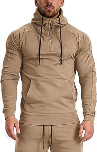 Sweat à capuche ajusté pour homme, hiver, pour entraînement intensif, musculation, performance, service OEM, 100% coton respirant - Product Image 6
