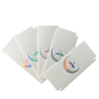 Boîte d'emballage en papier kraft noir mat holographique pour barres chocolatées, pliable, recyclable, pour cadeaux alimentaires, vente en gros, emballages en aluminium