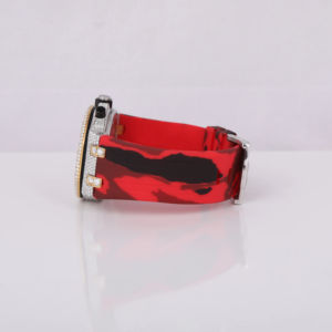 นาฬิกาควอตซ์ VVS Moissanite สำหรับผู้ชายหรูหราตัวเรือนสแตนเลสสตีลโบราณทรงสี่เหลี่ยมงานฝีมือระดับพรีเมียม - Product Image 2