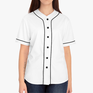 Camiseta de béisbol estilo Hip Hop ecológica para mujer, tiras blancas con botones negros, Camiseta cómoda, uniforme - Product Image 3