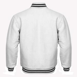 Baseball College Transpirable Stand Collar Front Logo Fleece Bomber Varsity Letterman Jacket Mega Empire - Product Image 4