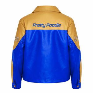 เสื้อแจ็คเก็ตหนัง PU สำหรับผู้หญิง Sigma Gamma Rho แบบซิปด้านหน้า ปักลายหนังนุ่มสบาย สไตล์ลำลองทันสมัย - Product Image 3