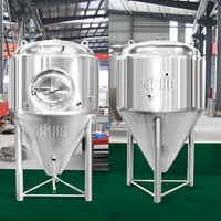 Cuve de fermentation en acier inoxydable HG, cuve de fermentation conique pour le vin, équipement