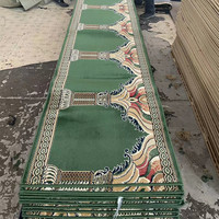 Custom 3D Red Carpets Rugs Soft High Pile 10mm Nylon Mosque Carpet Rolls Wilton Style with Anti-Slip Feature