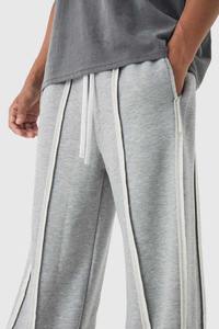 Pantalon de survêtement sur mesure pour hommes 100% coton French Terry Street Wear Baggy All Stripes Logo brodé Mid Waist Washed Canvas - Product Image 6