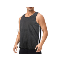 Jersey basket dapat dibalik Jersey bola basket atletik jaring tunggal untuk tim Scrimmage