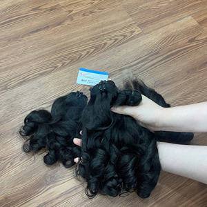 Venta al por mayor de extensiones de cabello humano de estilo rizado hinchable, extensiones de cabello de trama de cabello virgen vietnamita - Product Image 5