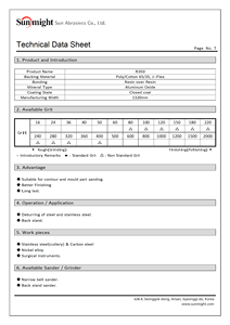 Sun Might R350 Bande abrasive en grain d'oxyde d'aluminium 3000x50mm Meulage du métal et du bois Ébavurage et polissage - Product Image 3