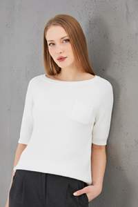 Suéter de Punto para Mujer, 100% Algodón Orgánico, Holgado, Transpirable, Suave y Cálido - Product Image 2