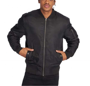 แจ็คเก็ตบอมเบอร์บินเครื่องบินผู้ชายคุณภาพสูง ป้องกันน้ำ แบบสั่งทำพิเศษ บุไนลอน แจ็คเก็ตบอมเบอร์บินเครื่องบินผู้ชาย - Product Image 1