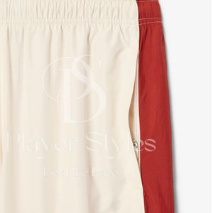 Pantalon de sport décontracté pour hommes à séchage rapide élastique taille moyenne léger solide polyester tissu de coton teint dans la nature conception personnalisée - Product Image 5