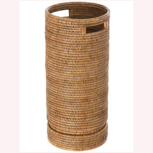 Étui parapluie en rotin rustique moderne 2025 | Tissage animal adorable dans l'herbe de la mer | Accent décoratif parfait pour un style élégant - Product Image 2