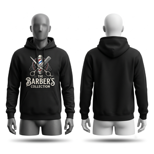 Sweat à capuche pour homme en molleton de coton et polyester premium 420 GSM, gris délavé, avec impression DTF personnalisée, broderie et logo sérigraphié - Product Image 4