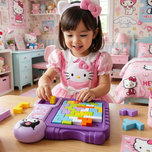 Puzzle 3-in-1 in Plastica Kuromi, Gioco Educativo Precoce per Bambini e Tutta la Famiglia - Product Image 2