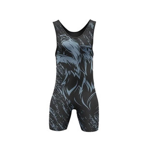 Combinaisons de lutte personnalisées pour hommes du Pakistan, impression par transfert thermique, gymnastique, haute qualité, séchage rapide, respirantes, 100% coton - Product Image 2