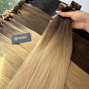 Extensiones de cabello invisibles al por mayor, colores personalizados, sin sintéticos, súper doble densidad, cabello humano virgen de Vietnam. - Product Image 3