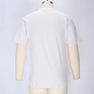 2pcs Solid Color T-<b>shirt</b> 100% Cotton Men <b>Women</b> <b>White</b> O-Neck Loose <b>Short</b>-<b>sleeved</b> Basic Models All-match T-<b>shirt</b> Couple Tops Black - Product Image 4