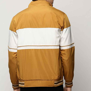 2026 Latest Style Men's Windbreaker Bomber <b>Jackets</b> Polyester Material Two Tone Color Zipper Closure Oversize Men's Bomber <b>Jacket</b> - Product Image 3