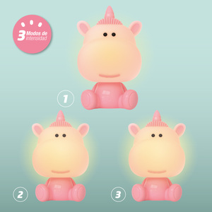 Lampada LED per bambini Unicorno USB Rossa (GSC 202805011) - Product Image 4