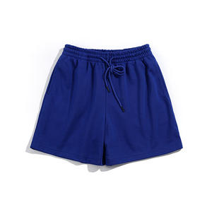 Hot Sale Summer Fashion Women's Loose Style <b>Shorts</b> Premium Quality 330gsm Cotton Terry Solid Drawstring Outdoor <b>Shorts</b> <b>Cheap</b> - Product Image 6