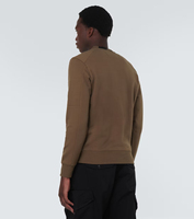 Pull en tricot col en V 100 % coton pour homme, vêtement de sport respirant pour adultes, anti-boulochage, haute qualité 320g, personnalisable