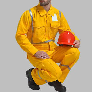 Mono de trabajo de material de algodón de alta visibilidad Ropa DE SEGURIDAD transpirable personalizada para adultos Hecho en Pakistán - Product Image 6