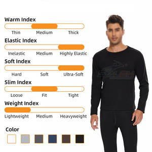 Quick Dry Thermal Inner Set With Breathable Fabric For Winter <b>Travel</b> Thermal Inner Set With Ribbed Cuffs - Product Image 5