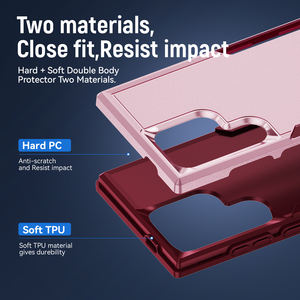 ใหม่เคสโทรศัพท์ TPU PC สำหรับแอนดรอยด์ฝาครอบทนทานเคสโทรศัพท์กันกระแทกสำหรับ Samsung Galaxy S24 Ultra - Product Image 2