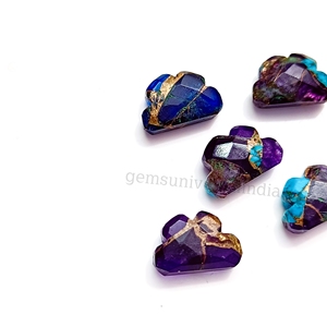 Piedra preciosa natural turquesa tallada Mini nube piedra artesanal venta al por mayor antiguo grabado tallado piedra preciosa regalos hechos a mano para - Product Image 2