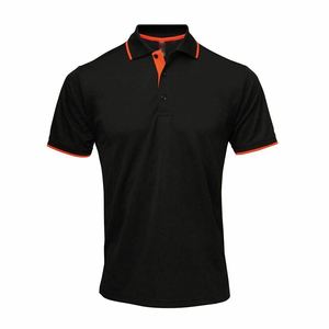 เสื้อโปโลของผู้ชายแห้งเร็วมีโลโก้ออกแบบได้ตามต้องการสำหรับฤดูร้อน - Product Image 3