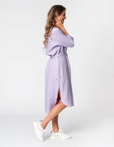 High Fashion Summer Cotton <b>Three</b> Quarter Sleeve Knee Length Elegant Party Wear Dress for Women Summer Elegant Dress Long Sleeve - Product Image 4