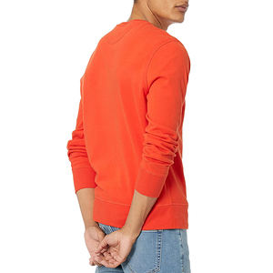 Venta al por mayor OEM ODM alta calidad personalizable 100% sudadera de algodón para los hombres sólido patrón de Jersey mejor Material sudadera de los hombres - Product Image 4